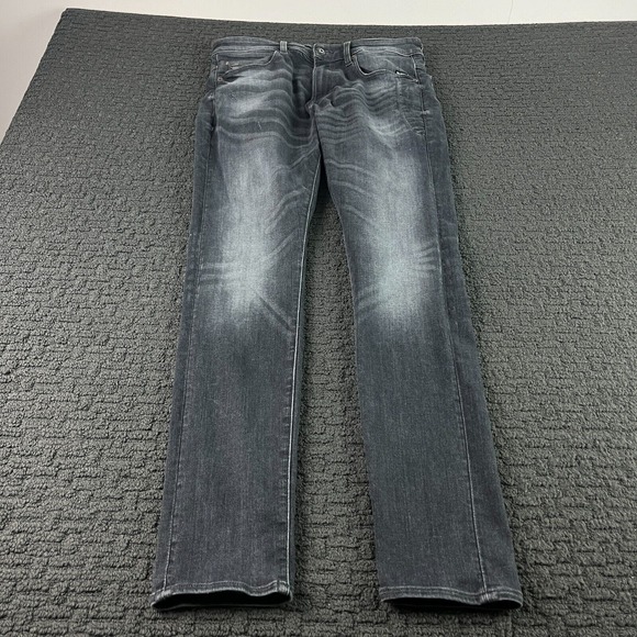 G-Star Raw Jeans Mens 33x34 Black‎ 4101 Lancet Skinny Denim Stretch Hip Hop - Picture 1 of 11